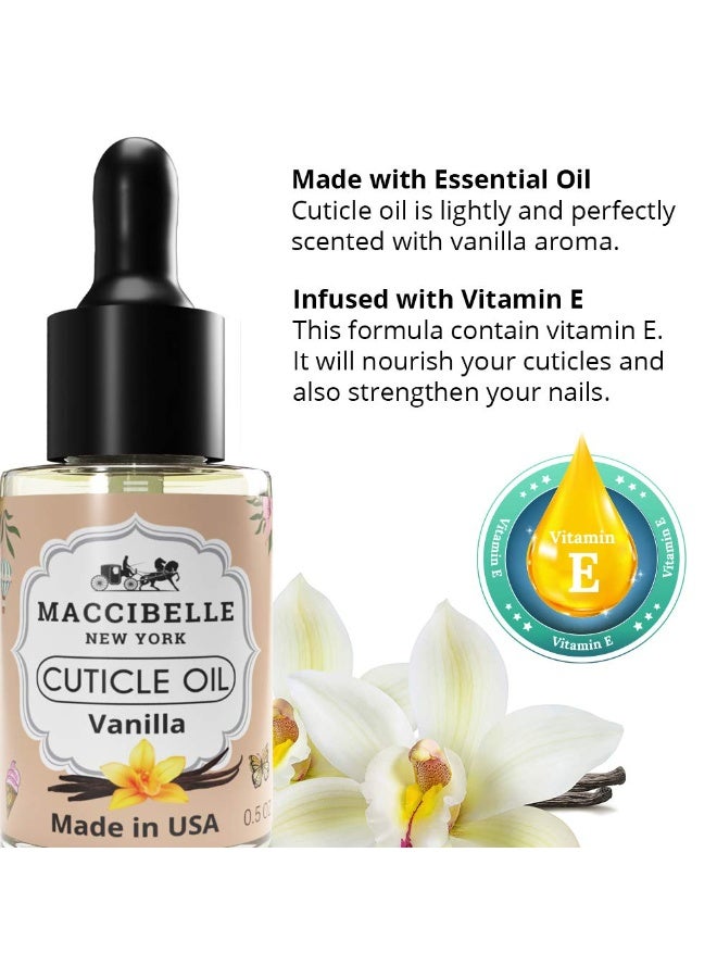 maccibelle Maccibelle Cuticle Oil 0.5 oz - Heals Dry Cracked Cuticles (Sweet Vanilla, 0.5 Fl Oz) - Image 4