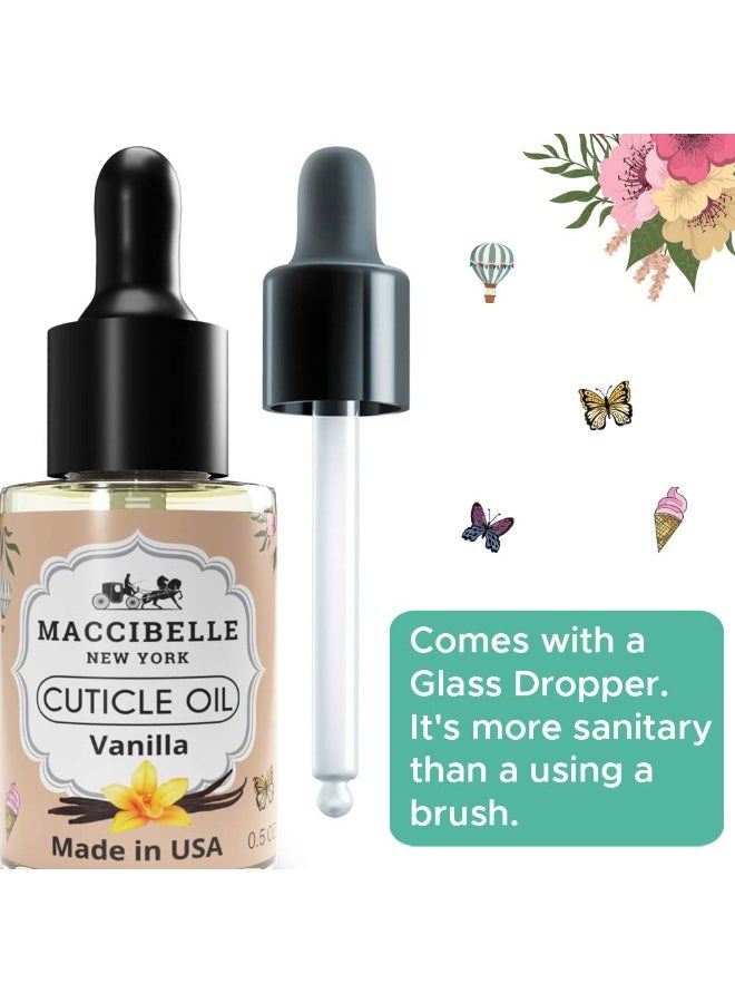 maccibelle Maccibelle Cuticle Oil 0.5 oz - Heals Dry Cracked Cuticles (Sweet Vanilla, 0.5 Fl Oz) - Image 2