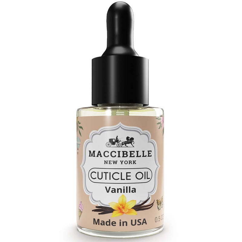 Maccibelle Cuticle Oil 0.5 oz - Heals Dry Cracked Cuticles (Sweet Vanilla, 0.5 Fl Oz) - Image 1