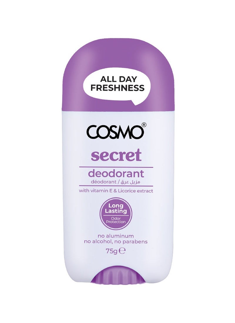 COSMO Cosmo Secret Deodorant Women 75g All Day Freshness for Men and Women 