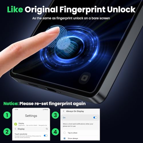 WSKEN for Samsung Galaxy S25 Ultra Privacy Screen Protector - 25 Degree Anti Spy [Fingerprint Unlock Support] Case Friendly Shatterproof Auto Dust Removal Tempered Glass for Galaxy S25 Ultra,2 PCS - Image 5