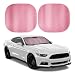 Carbella 2PC Metallic Pink Car Windshield Sun Shade Car Accessories Sunshade for Windshield Blocks UV Rays Sun Visor for Window Protector Easy Setup Keeps Your Vehicle Cool 3175 x 2876 - Image 2