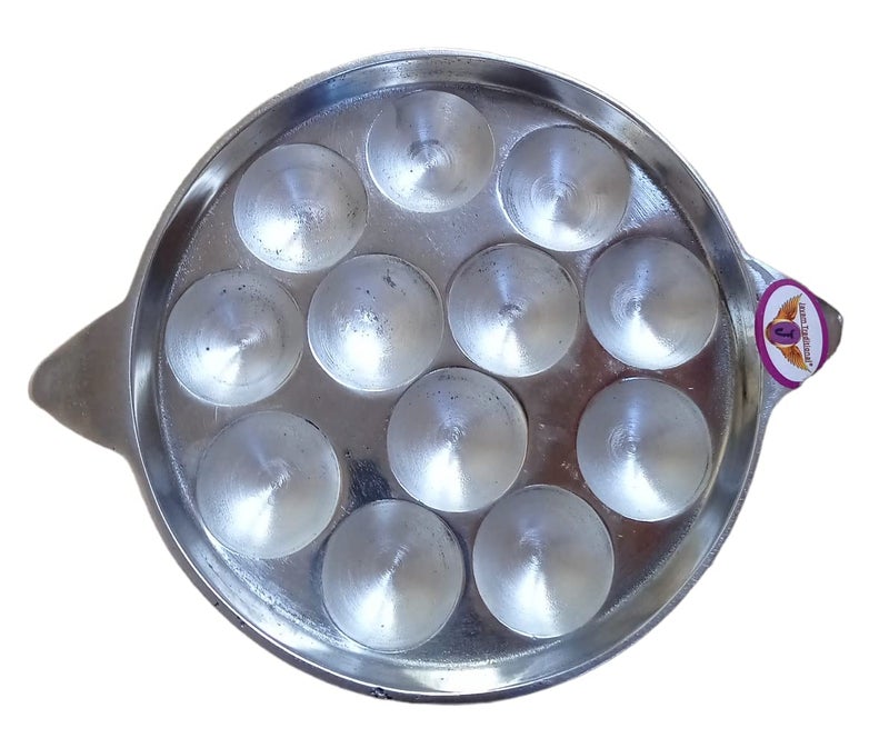 Jayam Traditional Jayam Traditional Paniyaram Pan | Gas Compatible | Appam Maker/Chatty/Patra | Appe Pan | Cookware | Naturally Non-Stick Cookware (12 Cavity)  - Image 1