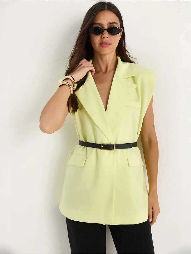 Bianco Lucci Multicolor LUCCI Padded Oversized Vest for Women | Best Price UAE