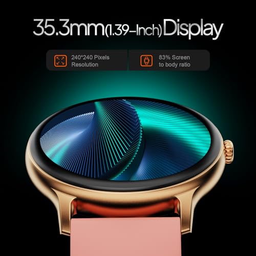 Fire-Boltt Phoenix Round Smart Watch 1.38″ HD Display with Bluetooth Calling, SpO2 & Heart Rate Monitor, 120+ Sports Modes, IP67 Waterproof, Fitness Tracker Smartwatch for Men & Women - Pink - Image 4
