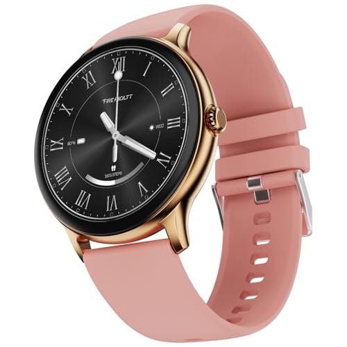 Fire-Boltt Phoenix Round Smart Watch 1.38″ HD Display with Bluetooth Calling, SpO2 & Heart Rate Monitor, 120+ Sports Modes, IP67 Waterproof, Fitness Tracker Smartwatch for Men & Women - Pink - Image 1