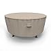 Budge P5A23PM1 Round Table Heavy Duty and Waterproof Patio Furniture Covers, Large, Two-Tone Tan - Image 2
