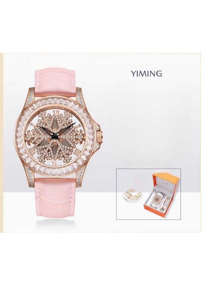 Yiming Ladies' Light Luxury Niche Starry Sky Watch - Image 1