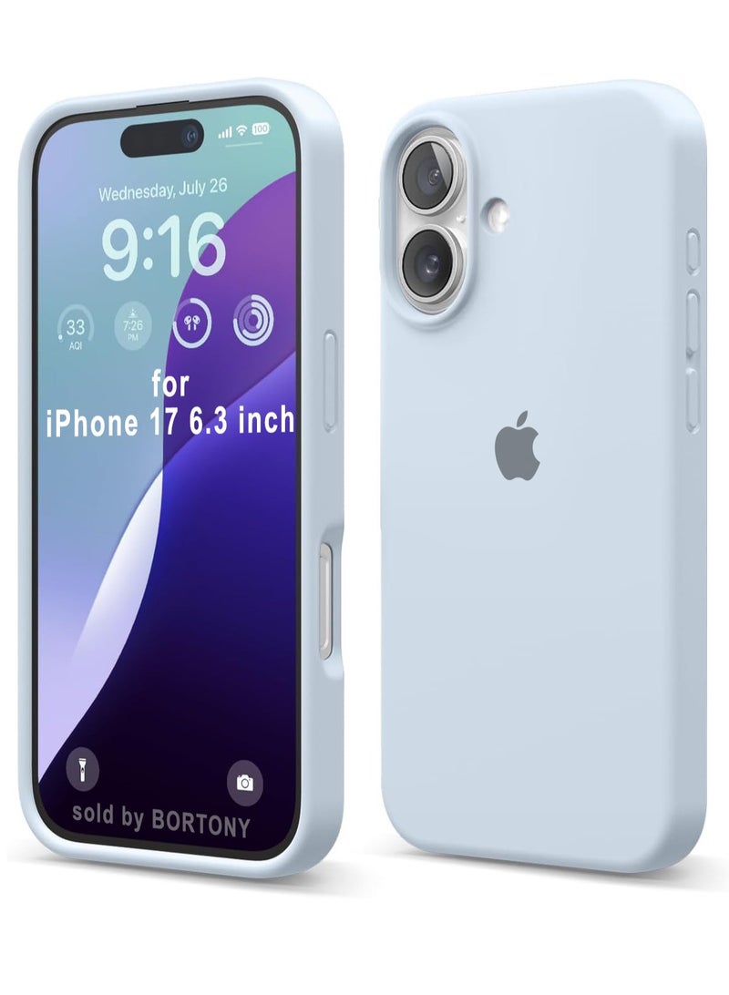 حافظة آيفون 17 من السيليكون الناعم السائل لهاتف آيفون 17 مع بطانة داخلية من الألياف الدقيقة حافظة هاتف واقية مضادة للصدمات لهاتف آيفون 17 6.3 بوصة - Image 1