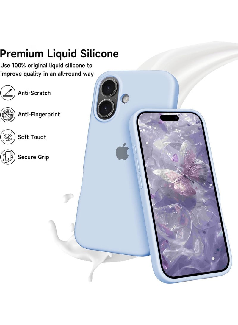 حافظة آيفون 17 من السيليكون الناعم السائل لهاتف آيفون 17 مع بطانة داخلية من الألياف الدقيقة حافظة هاتف واقية مضادة للصدمات لهاتف آيفون 17 6.3 بوصة - Image 4