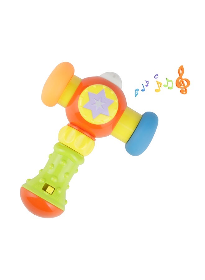 COGNIKIDS لعبة مطرقة موسيقية للأطفال مع ضوء وصوت | مطرقة رنانة برأس ناعم للأطفال من 10 أشهر وما فوق | لعبة ملونة للأطفال لتنسيق اليد والعين ولعب الحواس assorted 1pc - Image 4