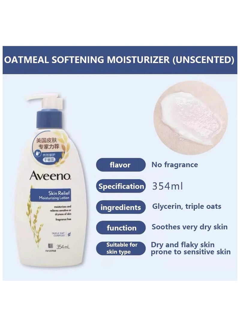 Aveeno Daily Moisturizing Nourishing Body Lotion + Skin Relief Moisturizing Lotion 354ml - Image 3