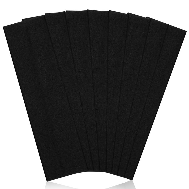 Ztomine Headbands for Women, 8pcs Stretchy Non Slip Soft Cotton Cloth Hair Bands for Sports, Workout, Yoga and Running - Image 1