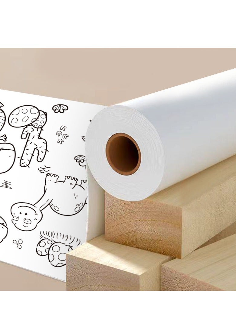 ARUWA Kids Coloring Rolls - 3 Fun Themes: Dinosaur, Ocean Paradise & Animal World | for DIY Coloring & Painting - Image 3