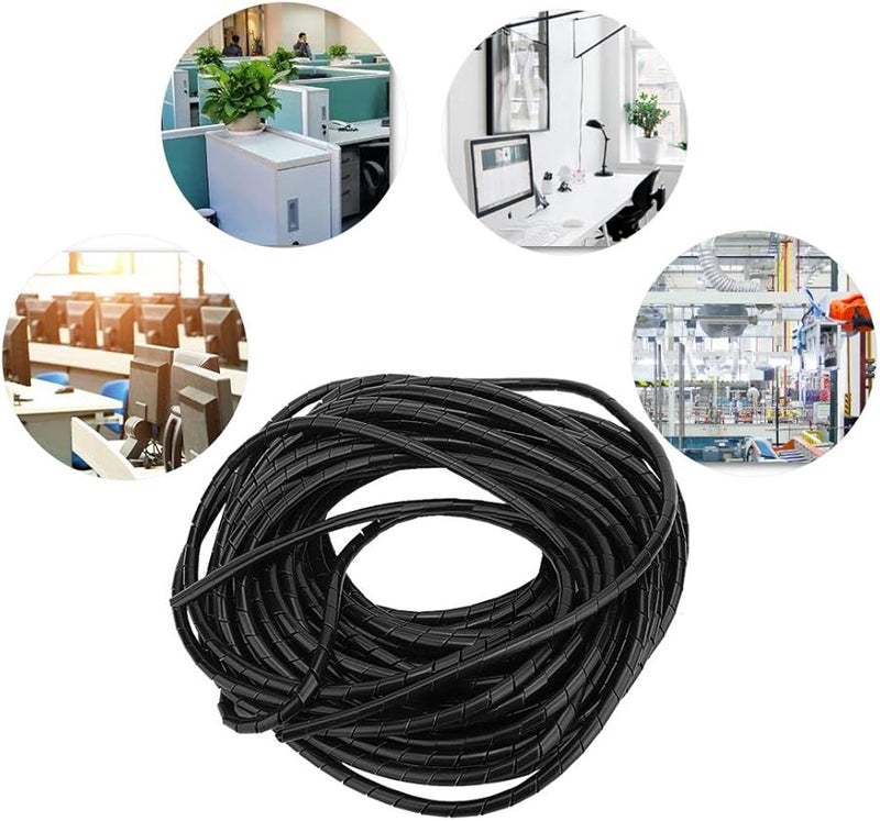 الأكمام الأسلاك المرنة السوداء بقطر 6 مم للمكونات الإلكترونية والاستخدام المهني - Image 4