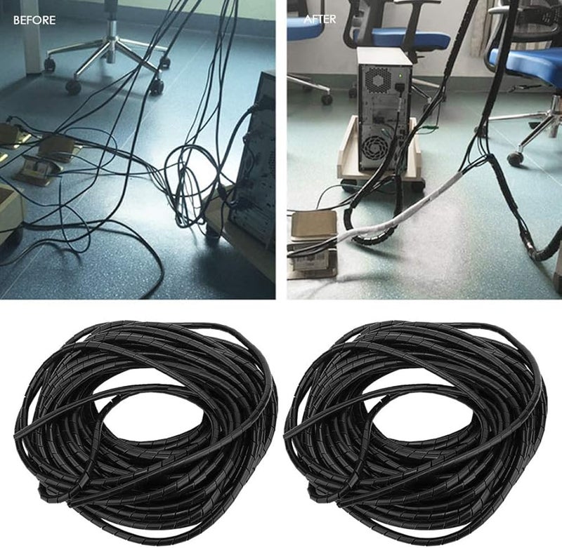 الأكمام الأسلاك المرنة السوداء بقطر 6 مم للمكونات الإلكترونية والاستخدام المهني - Image 3