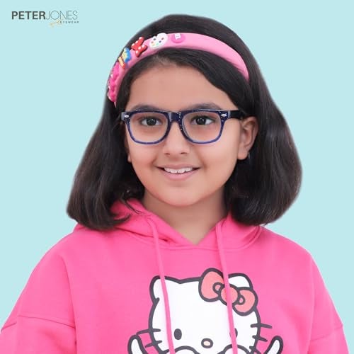 Peter Jones Kids Optical Eyeglasses for Boys and Girls | Full Rim Square | Age 6-12 years | RED | 8132RD - Image 5