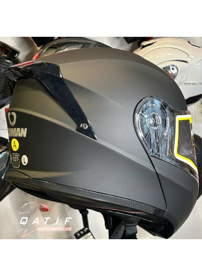 SOMAN Full Face Motorcycle Helmet – DOT Approved, Anti-Scratch Visor, Multiple Colors & Sizes - Image 2