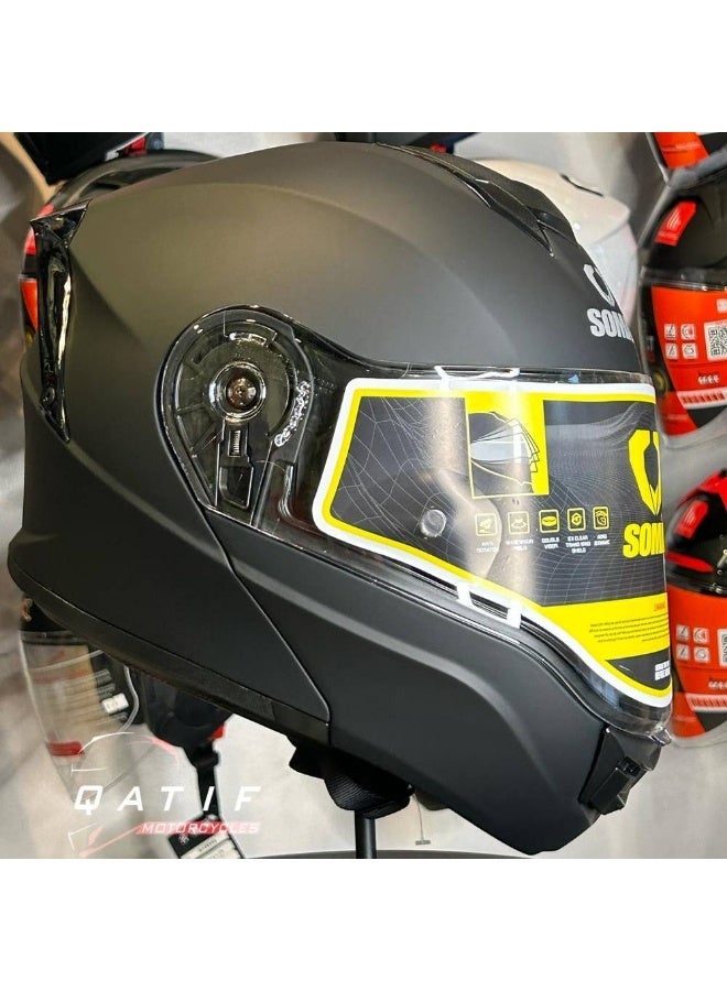 SOMAN Full Face Motorcycle Helmet – DOT Approved, Anti-Scratch Visor, Multiple Colors & Sizes - Image 3