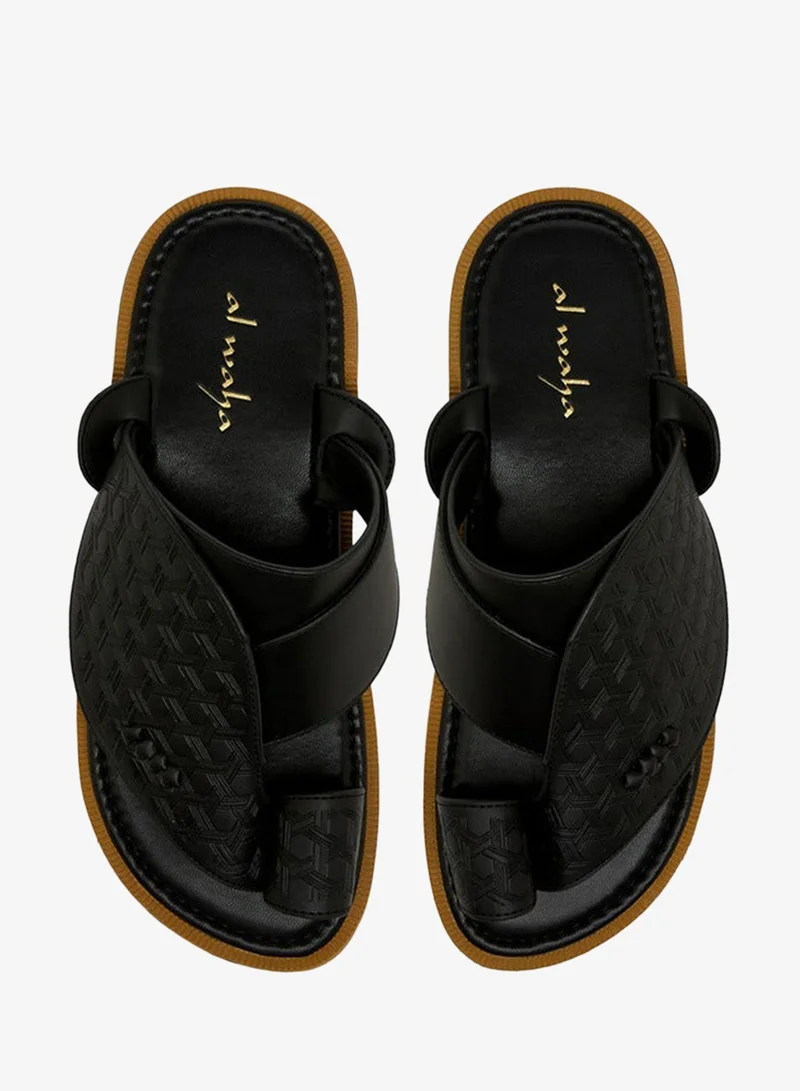 الواحة صنادل رجالية عربية بنقوش مميزة تشكيلة رمضان