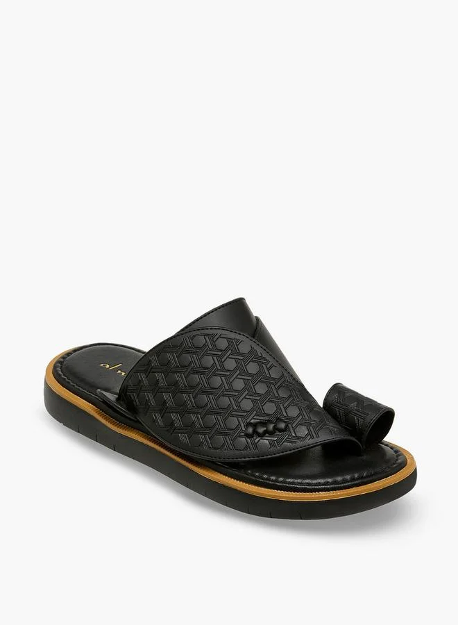 Al Waha Men Textured Arabic Sandals