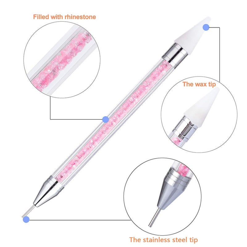 STORE 2508 Store2508 Rhinestone Picker Pen Tool DualEnded Diamond Painting Wax Pencil Gems Crystals Picker Pen Nail Art DIY Decoration Tool - Image 3