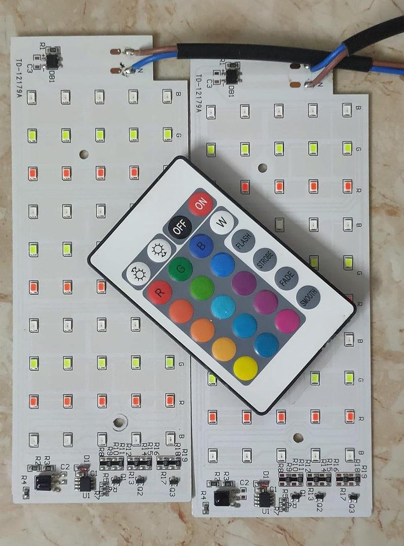Generic HOL Brick Light DOB 50W RGB with Remote Control Raw Material 2 RGB 50W Brick DOB 1 Remote  - Image 1