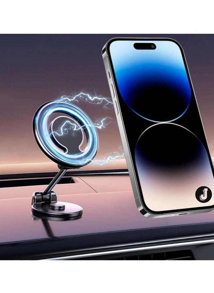 JAJEEK "Magnetic Car Mount - 360° Rotation All-Metal Phone Holder with Strong Magnets for iPhone 15/14/13 Pro Max & All Smartphones" - Image 1