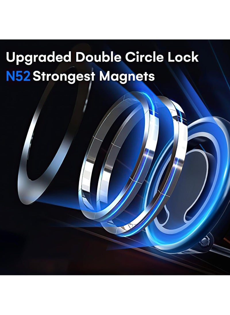 JAJEEK "Magnetic Car Mount - 360° Rotation All-Metal Phone Holder with Strong Magnets for iPhone 15/14/13 Pro Max & All Smartphones" - Image 2