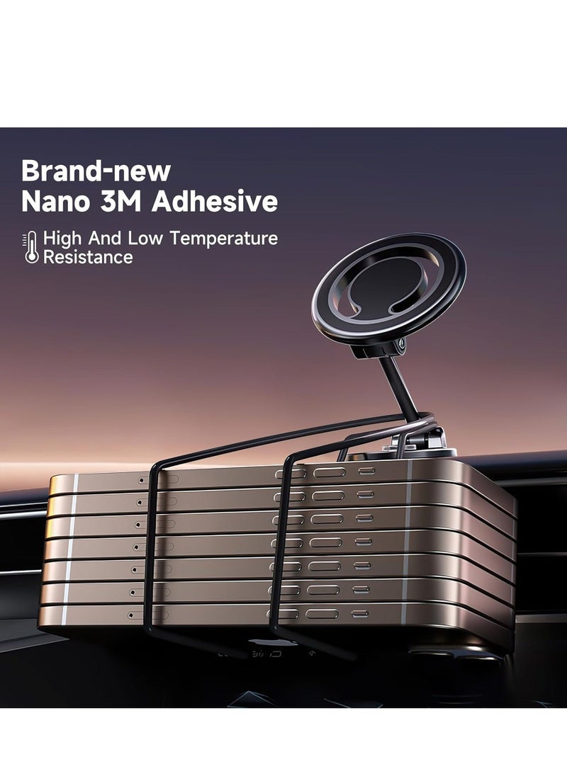 JAJEEK "Magnetic Car Mount - 360° Rotation All-Metal Phone Holder with Strong Magnets for iPhone 15/14/13 Pro Max & All Smartphones" - Image 3