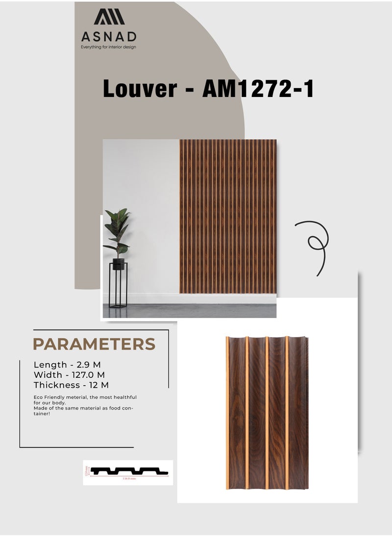 Asnad - Asnad Interior Wall Panel with Modern and Stylish design, smooth surface, Flawless finish easy installation Louver AM1272-1 - Image 1