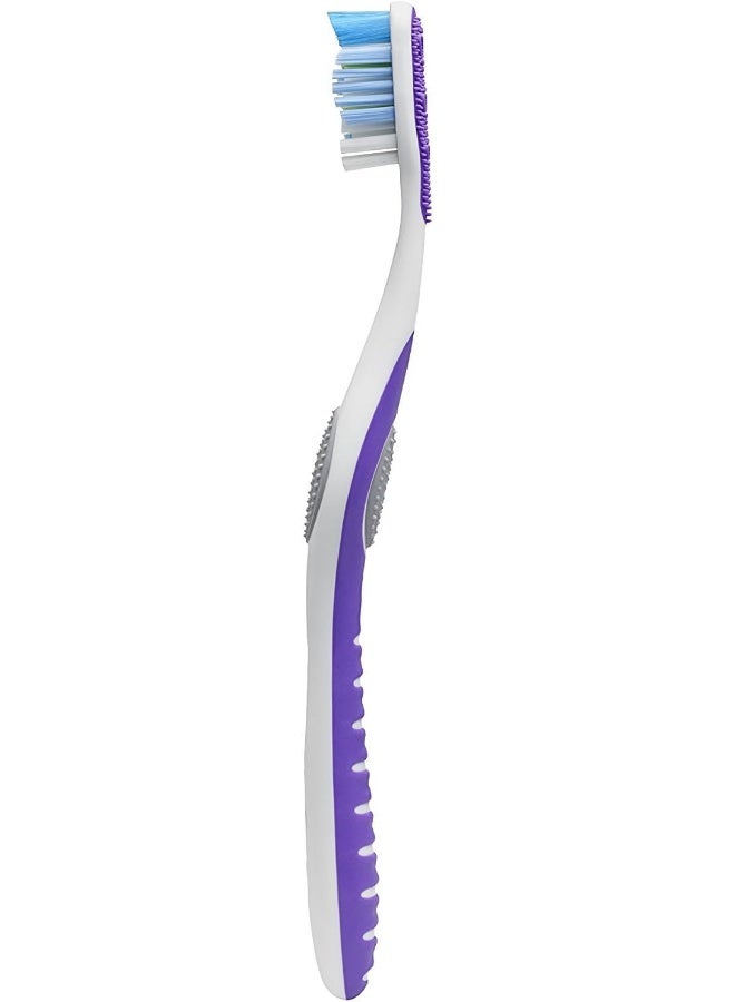Colgate 360 Whole Mouth Clean, Medium Toothbrush for Adults, 4 Pack, Packaging May Vary