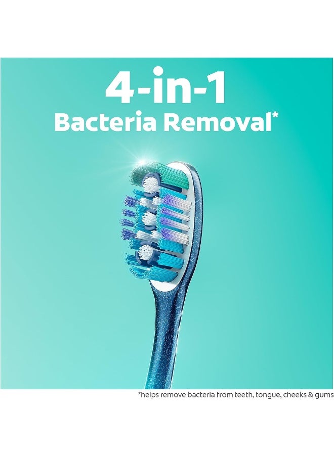 Colgate Colgate 360 Whole Mouth Clean, Medium Toothbrush for Adults, 4 Pack, Packaging May Vary  - Image 3