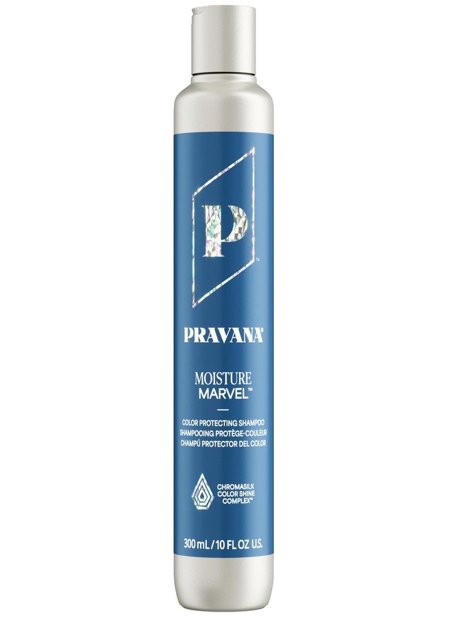 Pravana Moisture Marvel Shampoo | Hydrates, Moisturizes & Nourishes | For Dry, Color-Treated Hair | Chromasilk Enhances Shine & Protection | Vegan & Cruelty Free | Paraben & Sulfate Free | 10 Fl Oz - Image 1