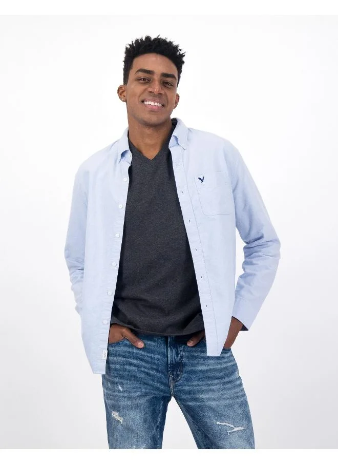 American Eagle AE Classic Fit Oxford Button-Up Shirt