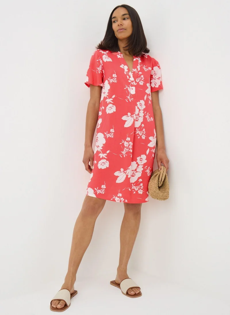 Matalan Coral Floral Popover Tunic