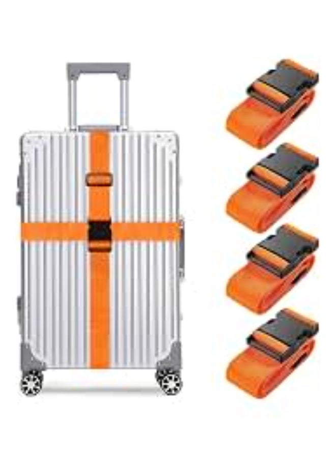 Adjustable Cross Luggage Security Strap, 4.3M Travel Suitcase Belt - Image 1