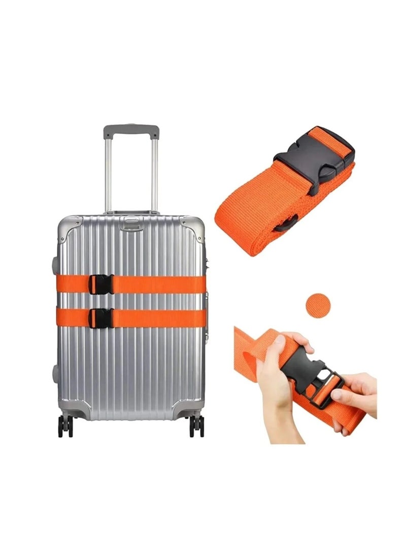 Adjustable Cross Luggage Security Strap, 4.3M Travel Suitcase Belt - Image 2