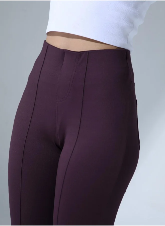 Hubberholme Wine Jeggings For Women