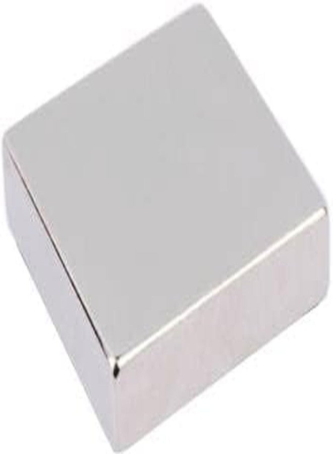 Nickel Coated Silver Block Shaped Magnet Size: 50mm x 50mm x 12.5mm for Adults, Students Projects & DIY Arts & Crafts - Image 2