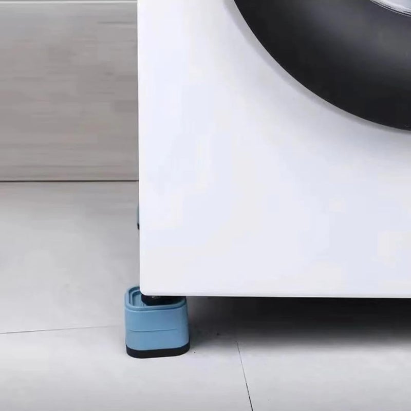 pepplo Noise-Reducing Stand Accessories, Rubber Feet Mat, Washing Machine Furniture Lifting Foot, Anti Vibration Pads, Washing Machine Adjustable Feet Pad, Non-Slip, Anti-Vibration Fixer Base (Blue, 4 Piece) - Image 5