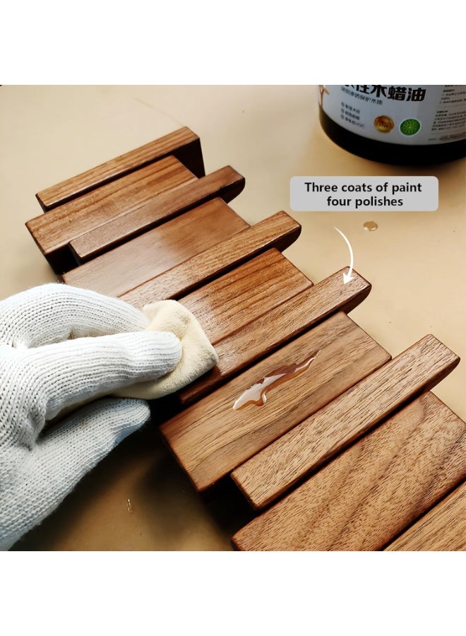 Relex Wall Mounted Piano Key Hanger, Flip Style Hook, Entrance Wall Art Hook, Made of Oak Wood (3 Times Painted, 4 Times Polished) (Tray Walnut, 4Hooks) - Image 3