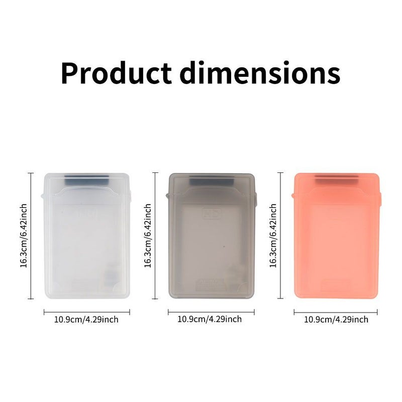 Orange Transparent 3.5 Inch Hard Drive Protective Case Anti Static Dustproof Shock Resistant - Image 2