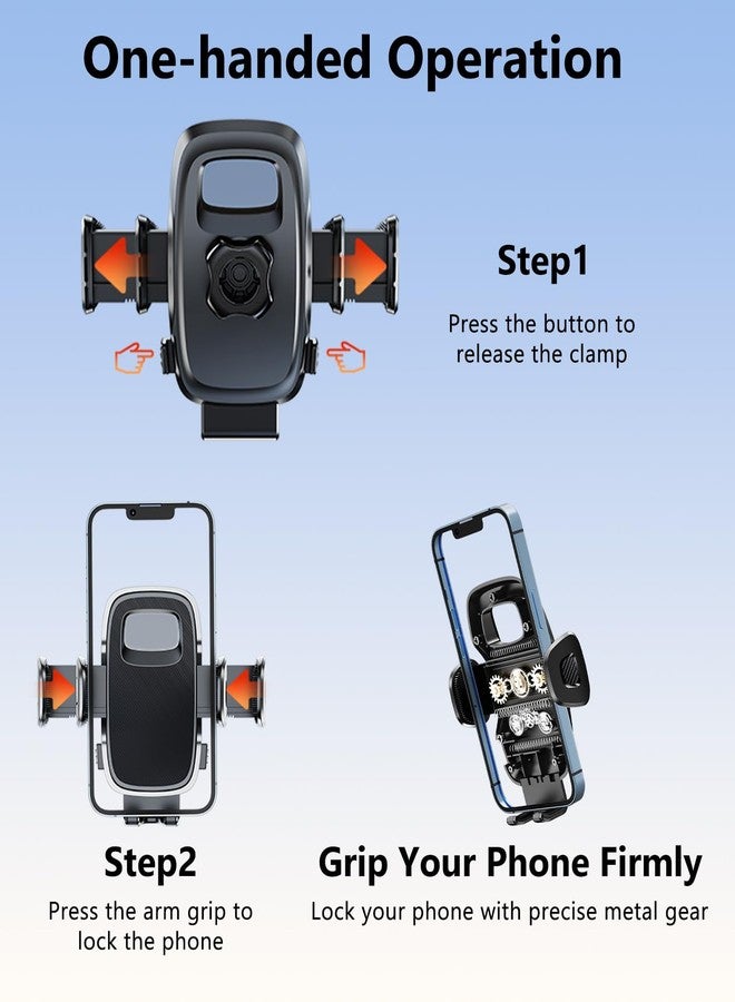 DICMKY Universal 17mm Ball Mount Phone Holder Clamp for Car Mount Replace [Dual Head Screen Phone Holder Clip Head Accessory] - Image 5