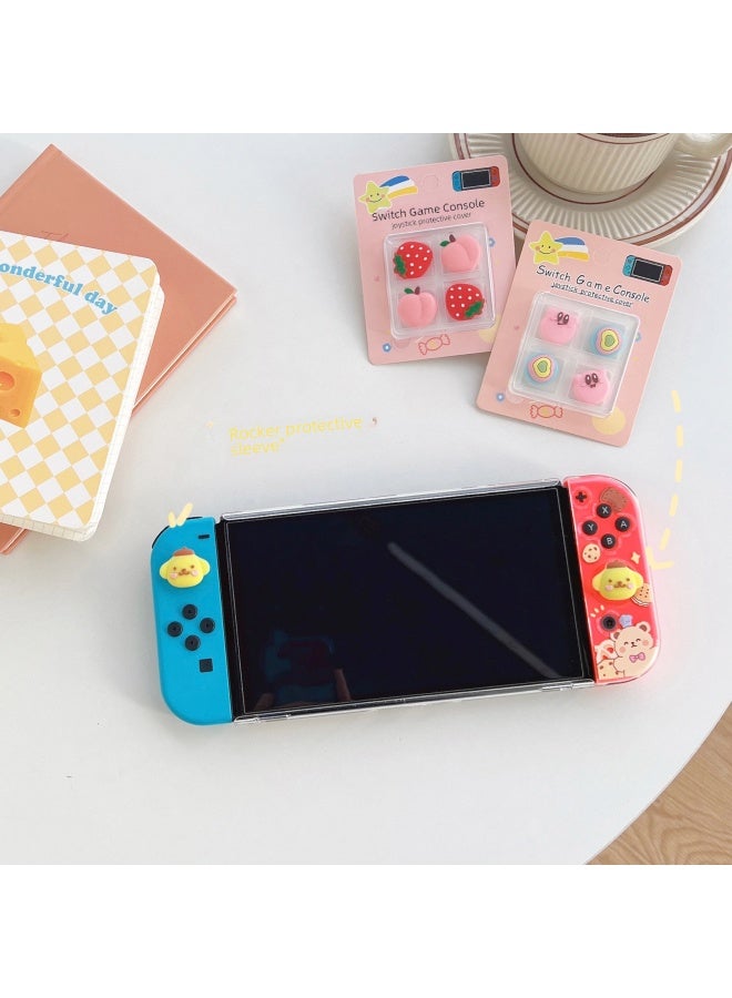 Digital Computer/game Console Protective Case/shell - Shockproof Scratch-resistant-Product Color:switch Rocker Cap-Model:Green + Brown Corner  - Image 4