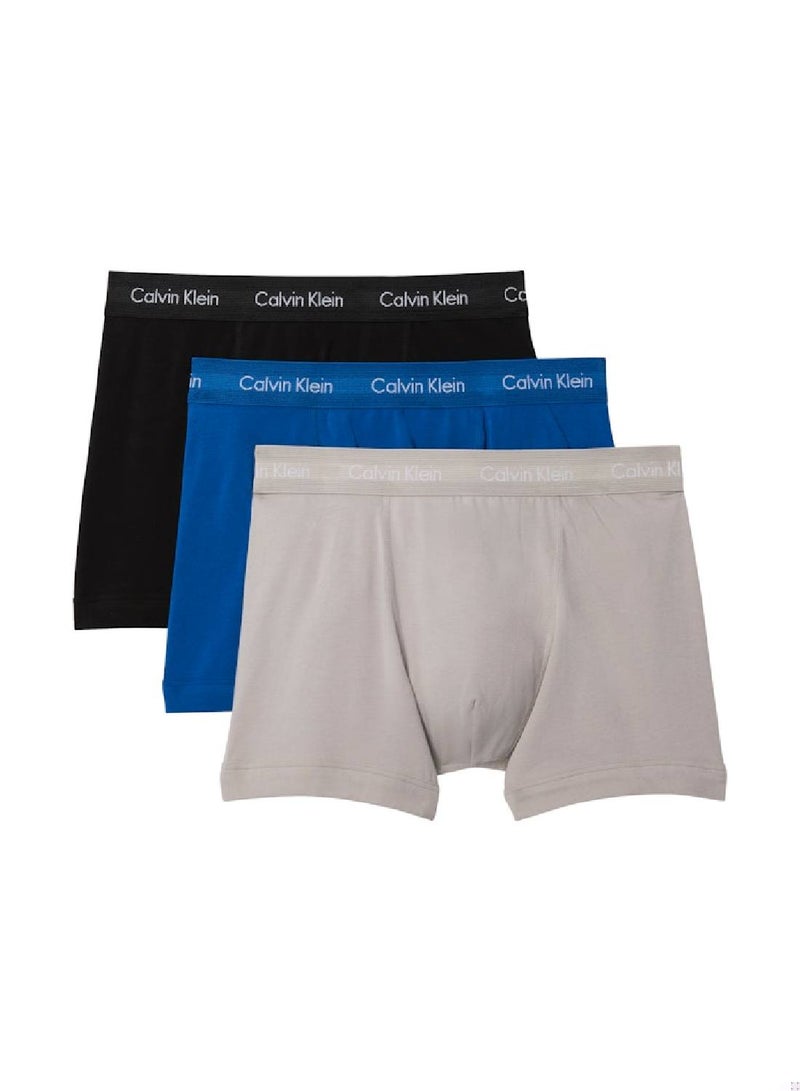 CALVIN KLEIN 3 Pack Trunks - Cotton Stretch - Image 1