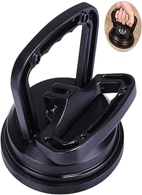 Generic Black aluminum suction cup dent puller - car dent puller, handle lifter dent remover for car dent repair, heavy duty glass lifting and objects moving
