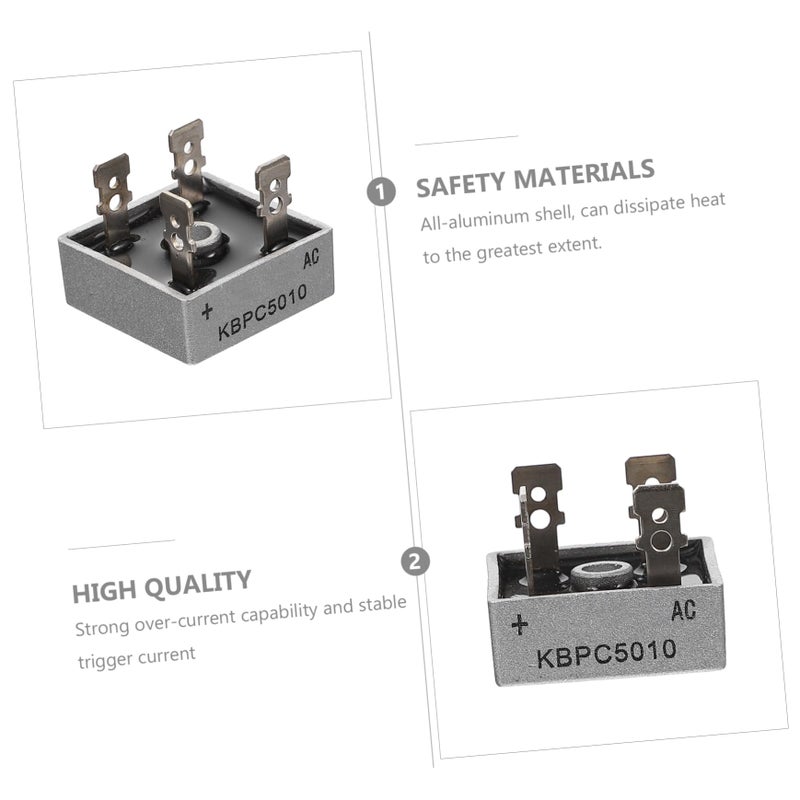 5Pcs Single Phase Full Wave Bridge Rectifier Low Power Consumption - Image 4