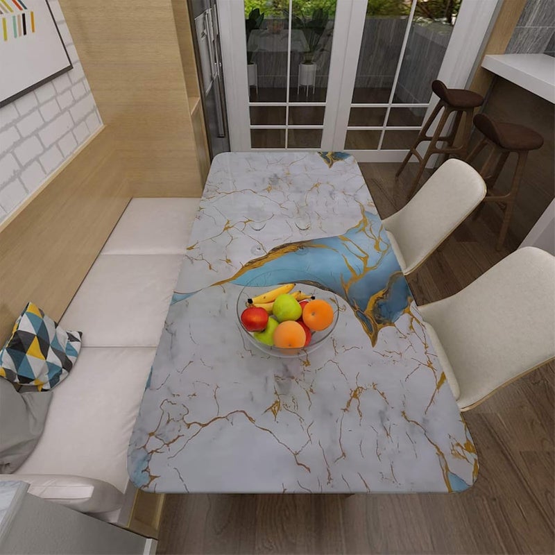 REXOTEX Vinyl Marble Countertop Contact Paper Waterproof Peel and Stick Wallpaper for Bathroom Look Vinyl Wall Paper, Solid (60 * 200 CM) (Gold Sky) - Image 4