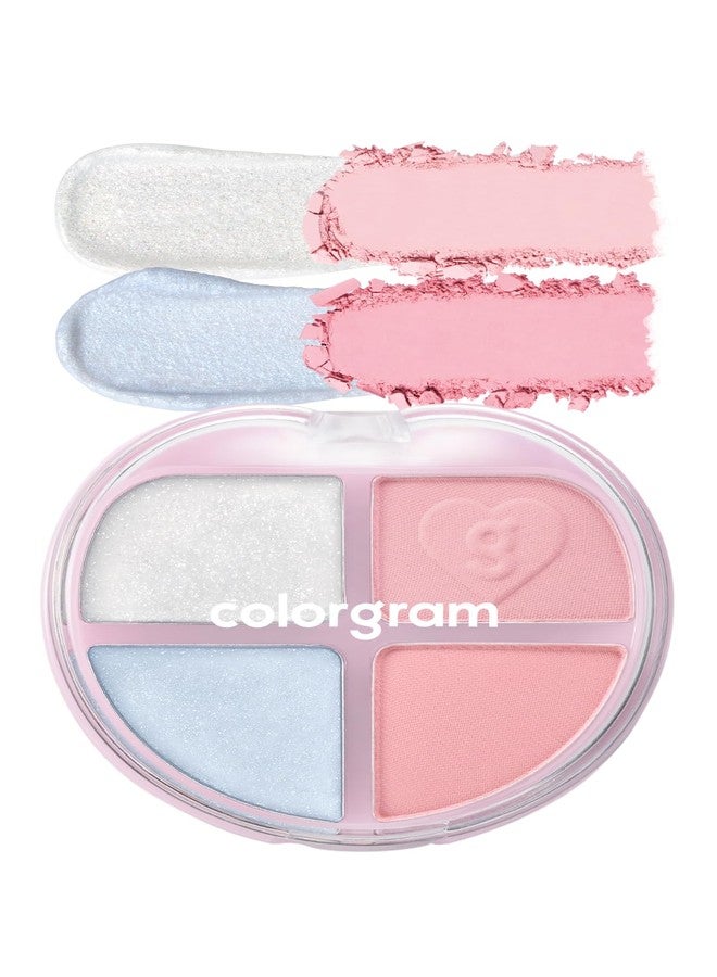 COLORGRAM باليت ظلال العيون COLORGRAM TINTIN DORY 05 FAIRY DORY | باليت مدمجة بأربعة ألوان مع قوام ناعم كالحرير | قابلة للسفر مع درجات ألوان زاهية | مثالية لمظهر يومي أنيق أو إطلالات جريئة - Image 1